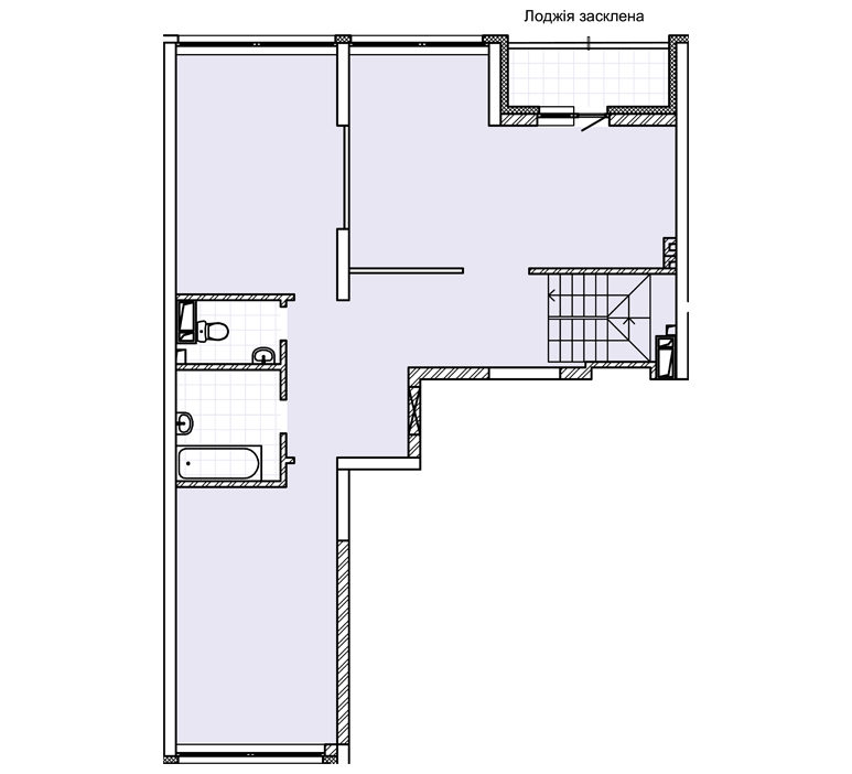 2D планування П`ятикімнатна квартира 179,96 кв.м. будинок №3, секція №2, 11-12 поверх в Житловому Комлексі Святобор