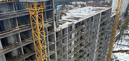 Звіт про хід будівництва за Лютий - ЖК Святобор